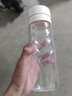 悠家良品（UPSTYLE） 塑料杯子运动水杯男女吸管透明随手杯大容量户外学生带茶隔提绳 黑色【双饮口/带提手】1000ml 实拍图