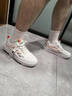 森馬男鞋2026春季新款休闲百搭软底小白鞋子男士厚底增高运动板鞋透气 白橘 44 实拍图