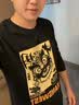 真维斯（Jeanswest）国潮狮子纯棉长袖T恤春秋款男士中国风上衣男生宽松大码打底衫 实拍图