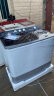 海尔（Haier）洗衣机15公斤双缸双筒商用家用半自动波轮宾馆酒店工厂大容量 双电机 不锈钢脱水桶XPB150 828S 实拍图