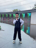 衣诺坊儿童西服套装男童演出服主持人西装 黑色套装 150 实拍图