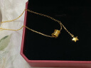 周大福 星星黄金项链吊坠(工费620)40cm约7.1g F229885 晒单实拍图