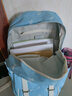 L&M 中学生书包女初中生高中生大学双肩包韩版小学生3-5年级背包减负 浅蓝色【加手机臂包+笔袋+手表】 实拍图
