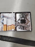 不锈钢烟盒20支装 条纹金属烟盒个性 复古按键弹盖烟盒超薄刻字私人订制签名 随机款 实拍图