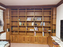 鲁班一木老榆木书架全实木落地书桌书柜组合简约带书架摆件定制书架带书柜 榆木门子（按平方） 实拍图