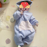 戴维贝拉（DAVE＆BELLA）新生儿连体衣初生婴儿外出服男女宝衣服0-6个月秋冬新年爬服 独角兽【现货】DB4236421 73cm （建议身高66-73cm） 实拍图