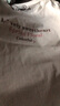 百图betu女装春夏新款T恤短袖圆领字母袖口卷边百搭T恤女2302T17 白色 XS 实拍图