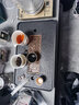 智典 羊脂玉白瓷旅行茶具套装便携式包户外一壶二三杯快客杯过滤茶壶 羊脂玉快客一壶三杯-祥云 实拍图