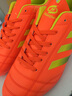 郁克（YUKE）足球鞋男碎钉青年初学训练鞋防滑耐磨四季足球鞋学校队球队球鞋 333桔红 42 实拍图
