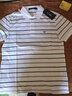 七匹狼男士短袖T恤冰丝光棉夏季凉感翻领短t条纹商务休闲polo保罗衫男装 803(本白)-丝光棉 165/84A/M 实拍图
