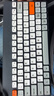 B.O.W航世 K620U有线键盘 办公键盘 超薄便携键盘 79键 台式笔记本巧克力按键小键盘 橙灰黑 实拍图