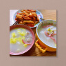 舍里日式餐具复古小花创意粗陶碗甜品糕点心双耳菜盘子饭碗花边碗 6寸花边碗 实拍图