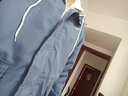 RXEX外套男春秋冬季潮流韩版宽松休闲衣服男装潮牌假两件工装连帽夹克 JK303-蓝色-常规 XL （店长推荐） 实拍图