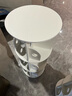 顺迈（SHUNMAI）旋转书架360度落地创意置物架简约家用多层学生收纳书架 圆形简易款大号4层-白色 实拍图