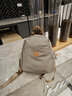 MAKEUP KITTEN双肩包女学生书包女士背包大容量通勤旅行小背包生日礼物妈咪包 卡其色-联系客服写贺卡【送礼】 实拍图