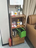 沙发边几茶柜架餐边柜碗柜厨房柜简约小茶柜茶水置物架茶桌烧水茶壶桌子 茶色窗花双抽三层42边柜 实拍图