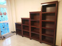 好家窝 美式实木书架书柜组合欧式简约落地靠墙收纳书橱置物储物柜多层 三层蜜糖色(72cm宽) 实拍图