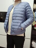 鸭鸭（YAYA）轻薄羽绒服女短款休闲内胆薄款冬季内搭保暖新国标外套KX 雾霾蓝 2XL 实拍图