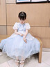 蓓然美灰姑娘公主裙秋爱莎连衣裙艾莎爱丽丝生日礼服儿童公主裙演出服 灰姑娘A 120 实拍图