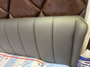 喜临门真皮软床家具进口头层牛皮现代简约双人大床维森pro[床架] 高脚款-墨灰色+白骑士lite床垫 1.8*2米 实拍图
