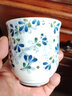 千代源光峰小蓝芽线唐草茶杯茶壶 日本原装进口陶瓷品茗杯日式茶具套装  小蓝芽茶壶 实拍图