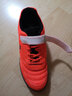 卡尔美（KELME）儿童足球鞋魔术贴免系带碎钉TF透气学生球鞋6873003 荧光橙 39 实拍图