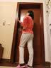 韩彩（HACAI）睡衣男女夏季薄款莫代尔棉高端家居服套装 橘粉 女 M 实拍图