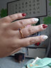 周六福（ZLF）黄金戒指女款足金莫比乌斯环素戒叠戴指环手饰ZERO计价 23号 - 1.4g 实拍图