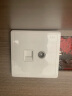 ABB开关插座面板 远致系列 白色 86型弱电插座 墙壁网络网线面板 电视+六类电脑 晒单实拍图