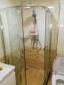法恩莎（FAENZA） 简易淋浴房 FL18D42-1黑色淋浴房含石基冲凉房洗澡房 铬色尺寸长900*长900*高1950 晒单实拍图