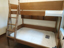 木香邻上下铺床男孩高低床小户型1.2米女孩儿童床实木双层子母青少年床 高低床(不含书架)【深色】 下铺1.35*1.9米，上铺1.05*1.9米 实拍图