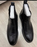 老人头（LAORENTOU）男靴冬商务棉鞋高帮鞋头牛皮套脚切西尔靴布洛克靴 A50383 黑39 实拍图