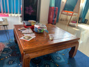 天玺香颂 老榆木中式实木小炕桌 客厅简约飘窗桌榻榻米小桌子木质功夫茶几 茶道茶桌 长70宽70高30方形 实拍图