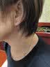 牧笛（MUDI） 18k玫瑰金流苏耳线四叶草女彩金波浪耳饰幸运耳线情人礼物纪念 18k玫瑰四叶草流苏耳线【一对】 实拍图