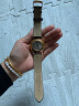 时仕（SEURE）1853天梭表带真皮手表带男适用力洛克俊雅海星杜鲁尔蝴蝶扣表带 棕色【无扣凹口】 20mm 实拍图