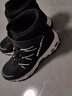 Skechers斯凯奇儿童绒绒靴雪地靴保暖男童棉鞋防寒加绒高帮女童靴660092L 男童/黑色/白色/BKW 37 实拍图