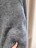 斐特玛短款灰色毛衣女秋冬2025新款加厚圆领内搭打底针织衫慵懒风小个子 灰色 S 实拍图