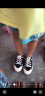 回力（Warrior）儿童帆布鞋单鞋男女童套脚板鞋休闲鞋 WZ18-65 65黑色 28  实拍图