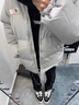 黑盒白美式潮牌立领印花棉服男装冬季棉袄加厚保暖面包服情侣棉衣男外套 SRDD-W233灰色 XL 【建议120-140斤】 实拍图