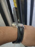 十瑞（SHIRUI）沛纳海鳄鱼皮表带真皮男士适用于PAM定制原装款沛纳海手表带411针扣配件 黑色-银扣 24mm 晒单实拍图