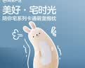 网易严选 抱枕腰靠 陪你宅系列卡通萌宠抱枕坐垫毛绒玩具 床头办公室沙发 兔子NIna 实拍图