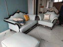 梦美斯宣美式轻奢实木真皮沙发欧式新古典奢华客厅家具整装法式组合沙939 单人位(进口纳帕真皮) 实拍图