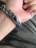 朋克摇滚欧美时尚钛钢潮男复古个性手链霸气手饰情侣简约炫酷日韩风格饰品 长19cm 很瘦100斤左右带 实拍图