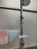卓浴 卫浴明装淋浴花洒套装全套加厚龙头带下出水明管增压喷头淋雨器 【强力增压】加厚龙头，增压圆款 实拍图