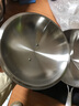 皖骄子304不锈钢炒锅无涂层圆底尖底炒锅 五层钢健康燃气凹面电磁炉通用 316材质38cm长柄无耳锅内径 36cm 实拍图