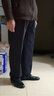 峰皓中老年纯棉高腰男裤中年男士休闲裤秋冬厚款宽松爸爸裤子加绒加厚 12#蓝灰色【常规不加绒】 35 腰围二尺八 实拍图