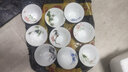 肖字和德单杯青花瓷仿手绘斗笠功夫茶具小茶杯陶瓷品茗杯茶盏普洱红茶杯 9个装不同花面-青花白玉瓷大斗笠杯 实拍图