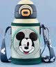 迪士尼（Disney）一盖双饮保温杯6-12岁儿童水杯吸管杯小学生直饮316不锈钢水壶 米奇绿双饮 520ml 实拍图
