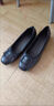 断码品牌真皮坡跟单鞋女2023新款夏季平底软皮妈妈小皮鞋 黑色 38 实拍图