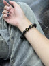 戚小米黑神话悟空手链男士黑银曜石手串六字真言转运珠手环文玩佛珠串珠 【星言款】银曜石手链10mm 实拍图
